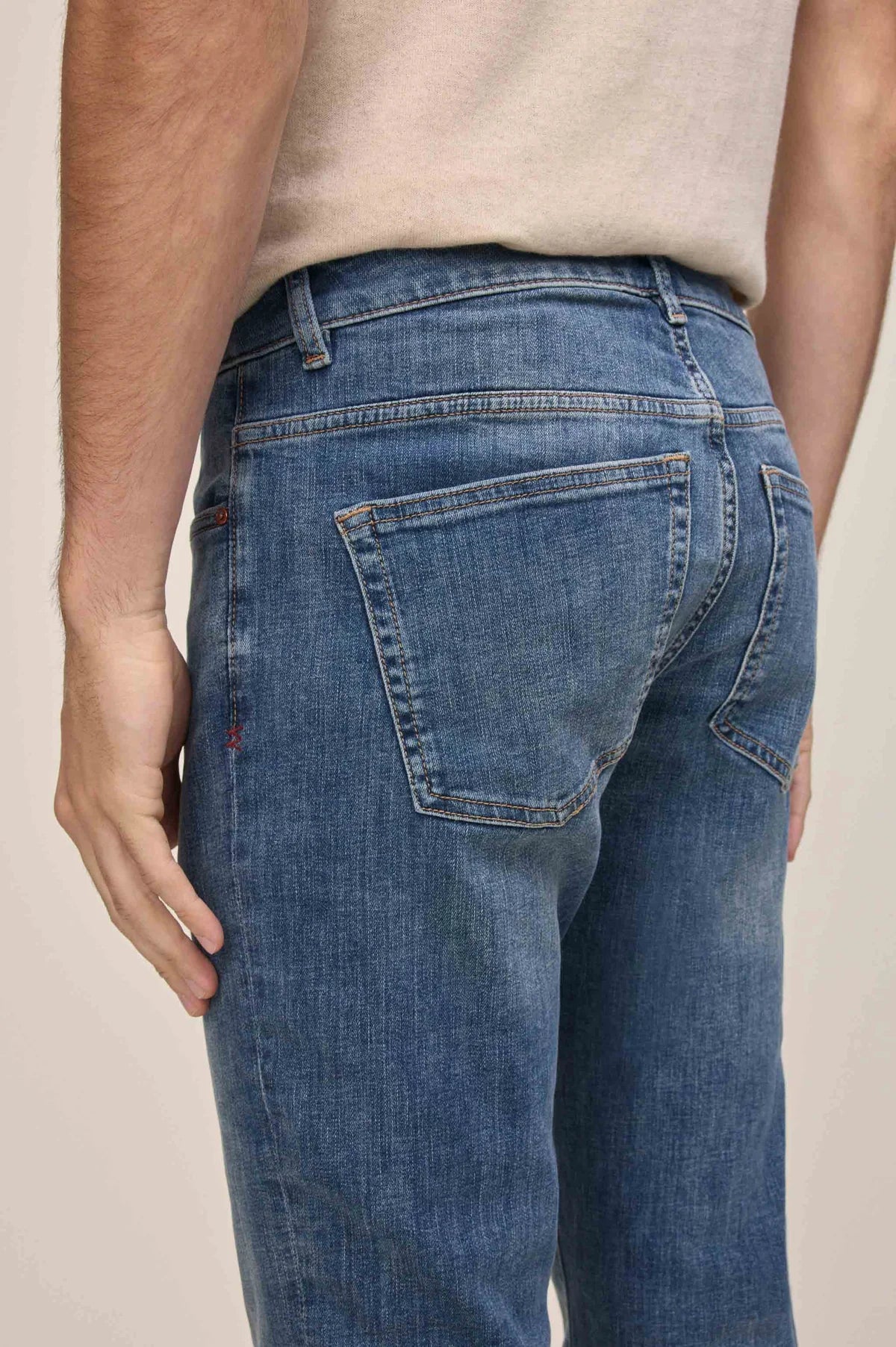 WARP + WEFT AMS SLIM FIT JEANS - TORTOISE