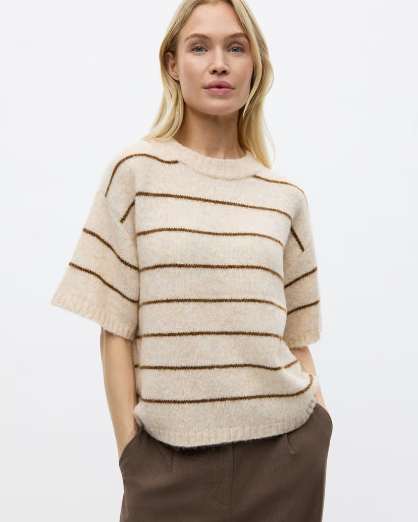 ENVII ENNAPLES SS KNIT TEE - SILVER PINECONE