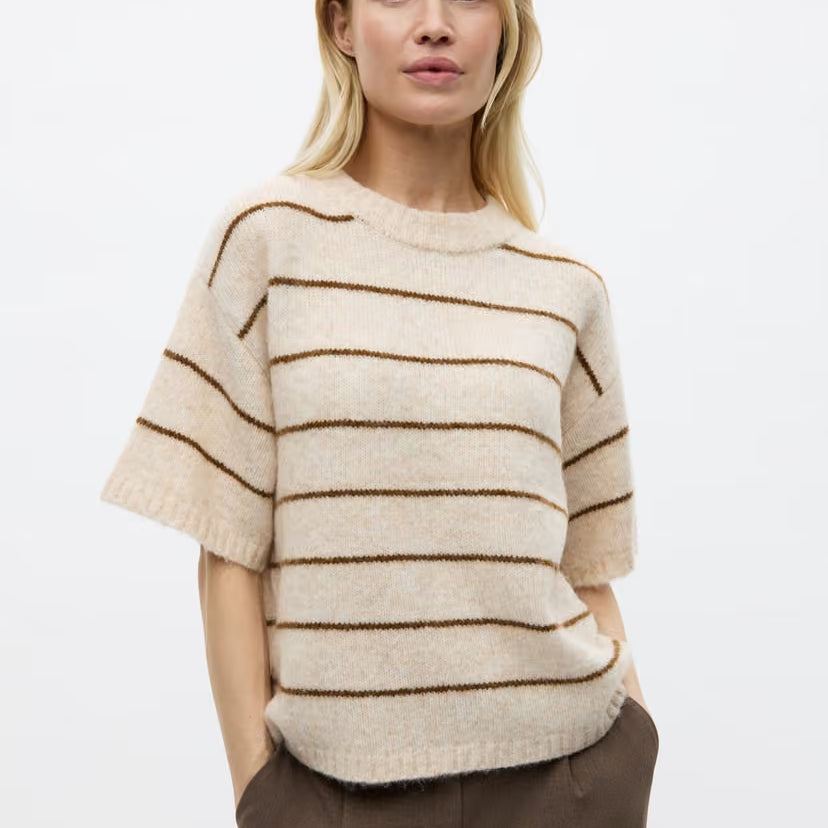 ENVII ENNAPLES SS KNIT TEE - SILVER PINECONE
