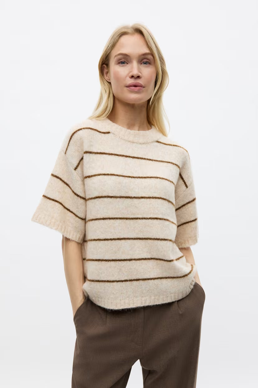ENVII ENNAPLES SS KNIT TEE - SILVER PINECONE