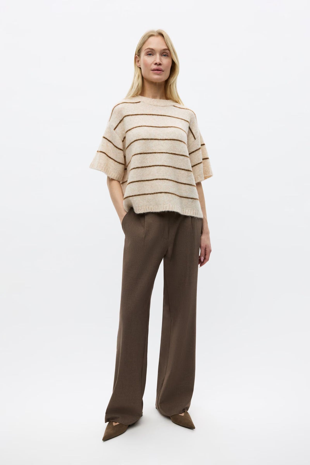 ENVII ENNAPLES SS KNIT TEE - SILVER PINECONE