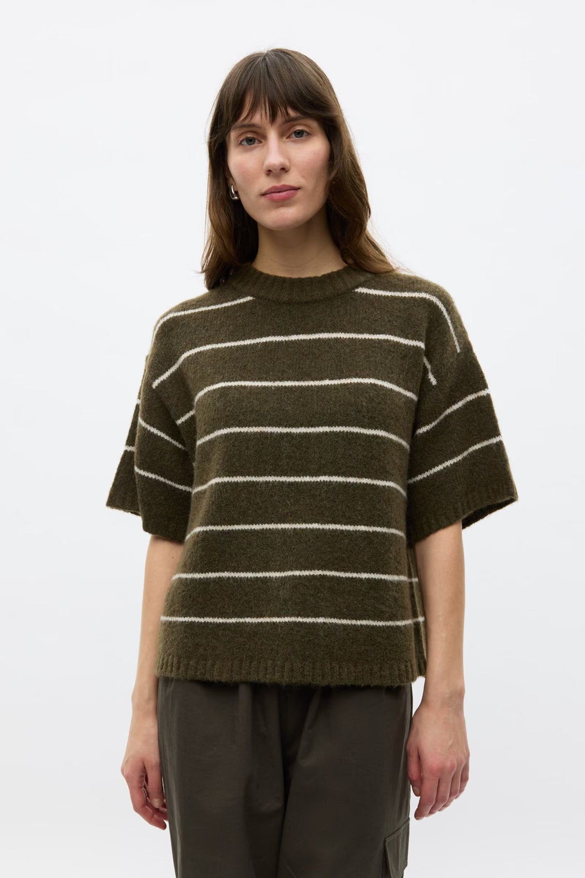 ENVII ENNAPLES SS KNIT TEE - OLIVE SILVER