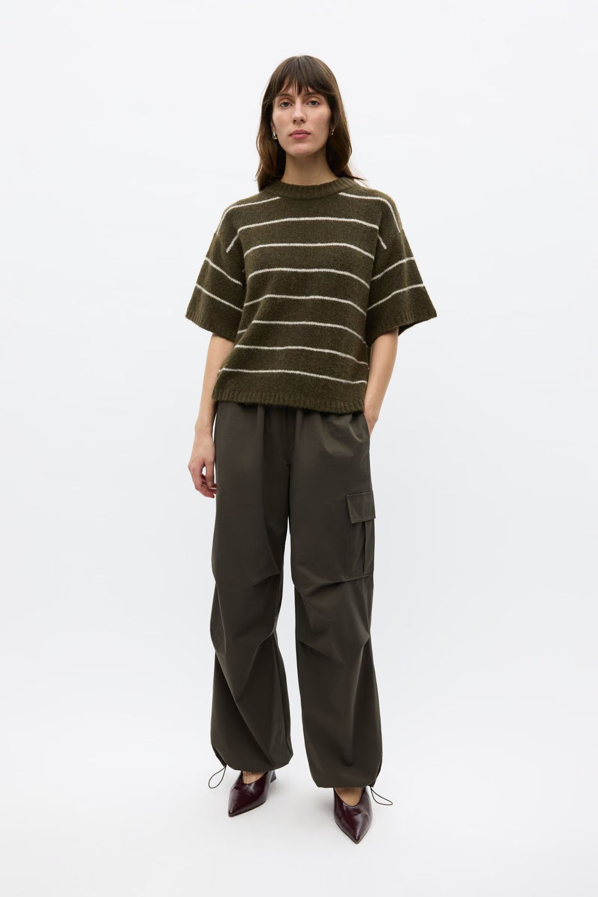 ENVII ENNAPLES SS KNIT TEE - OLIVE SILVER