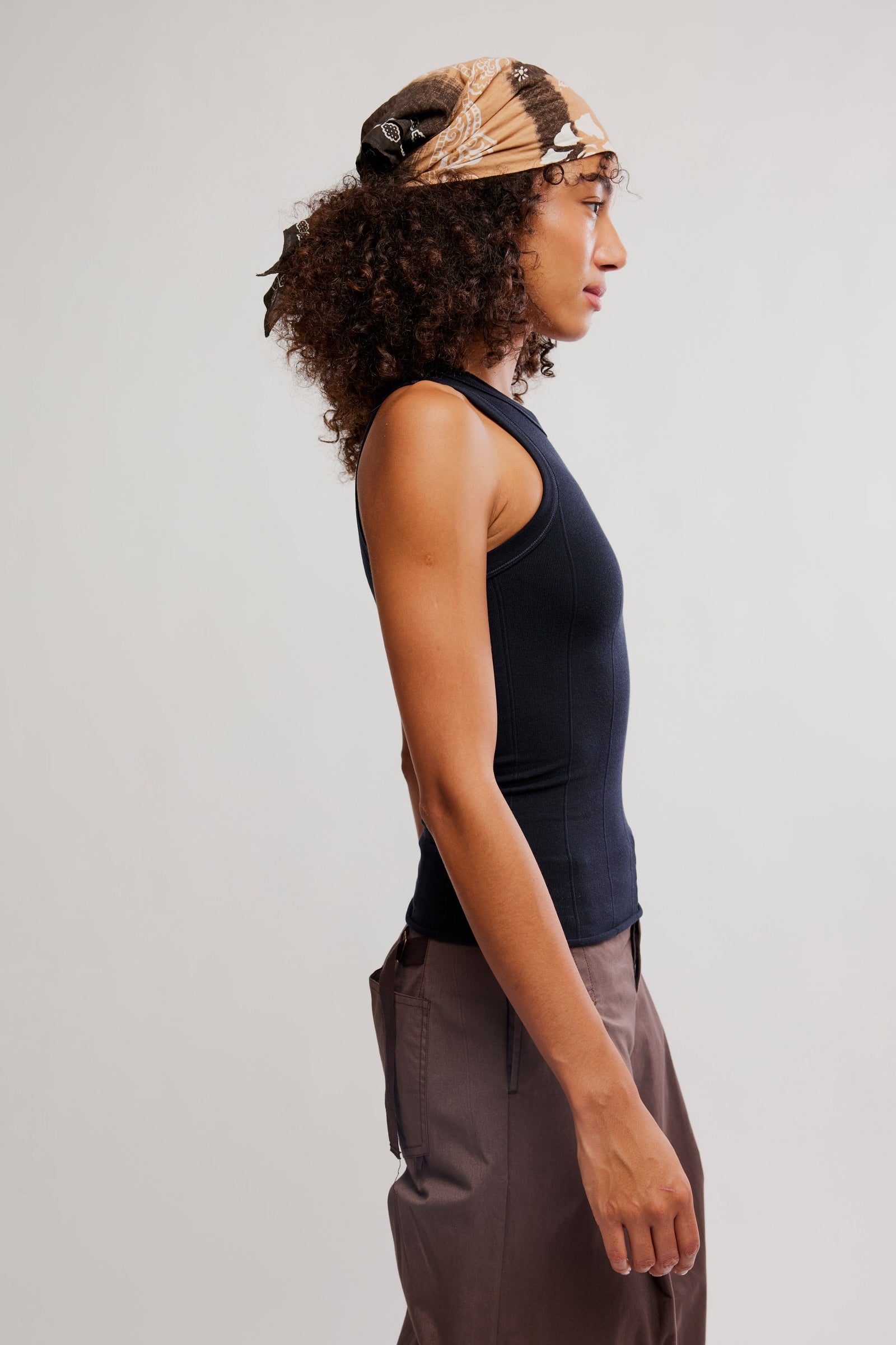 FREE PEOPLE SO SOFT SEAMLESS MODAL TANK - BLACK