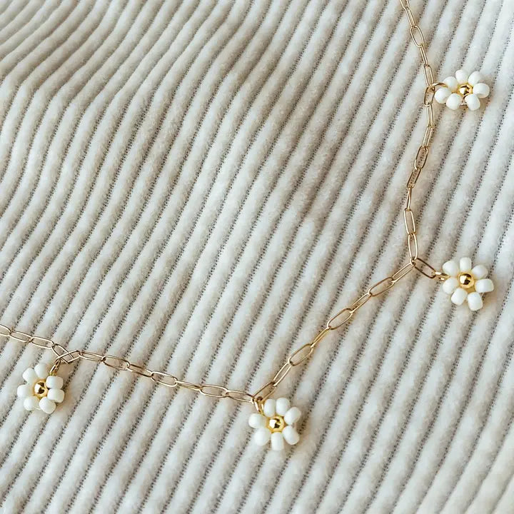 OAK + EVE BLOOM DAISY NECKLACE - GOLD