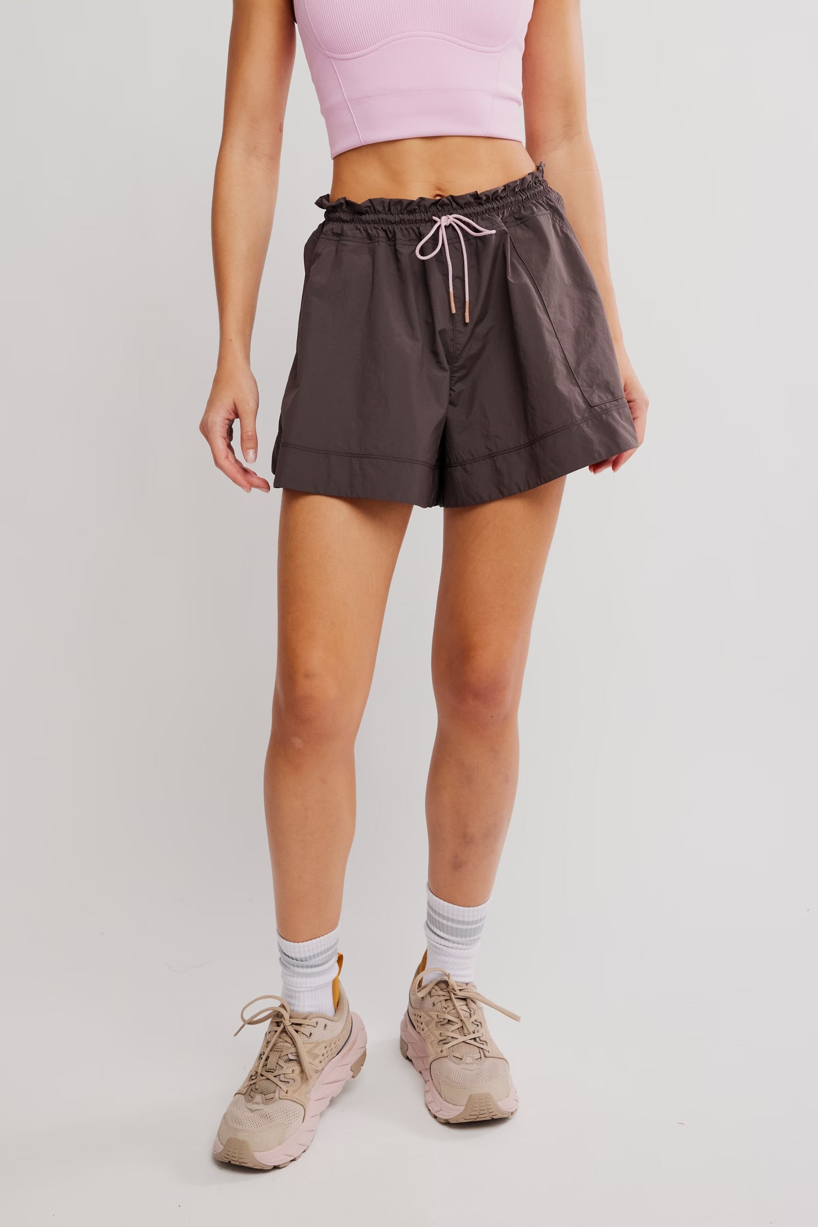 FREE PEOPLE HORIZON SHORT - CHOCOLATE