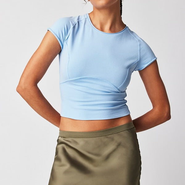FREE PEOPLE PROTAGONIST TEE - DREAM BLUE