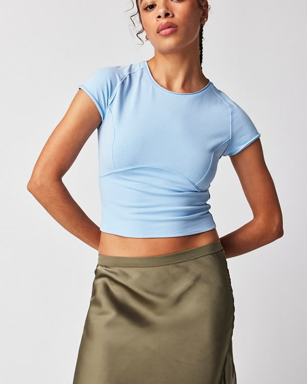 FREE PEOPLE PROTAGONIST TEE - DREAM BLUE
