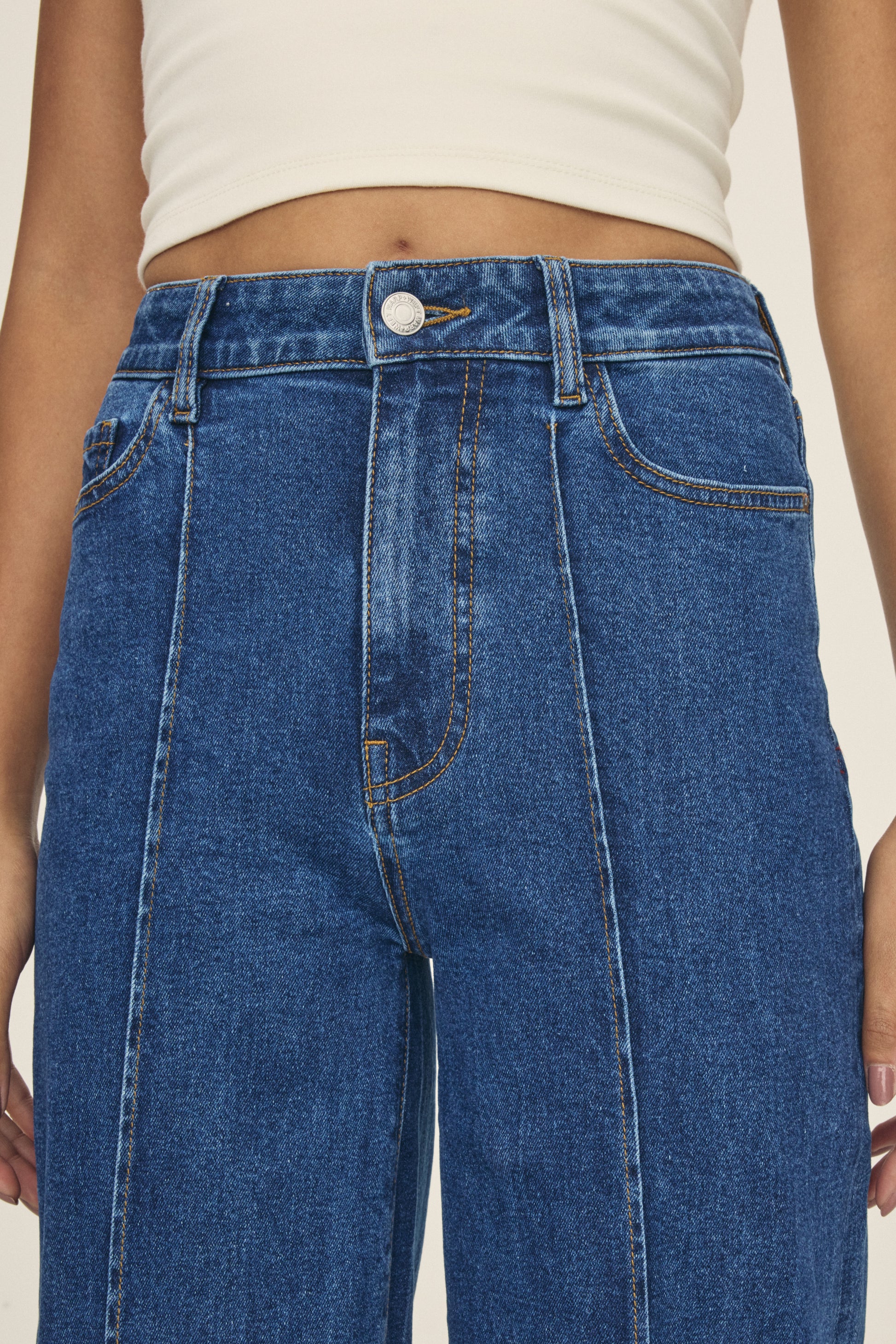WARP + WEFT NCE WIDE LEG JEANS - CUFF IT