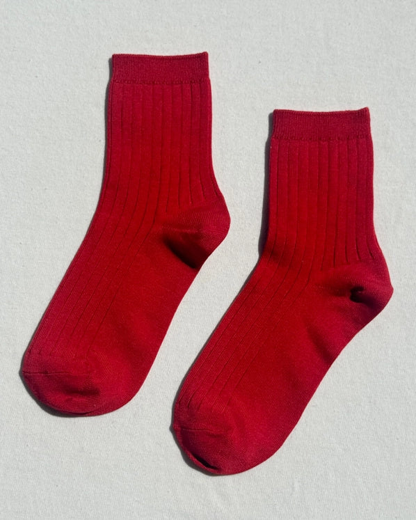 LE BON SHOPPE HER SOCKS - RED
