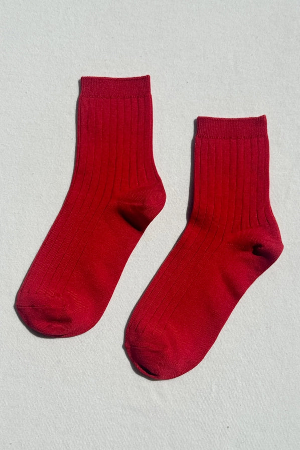 LE BON SHOPPE HER SOCKS - RED