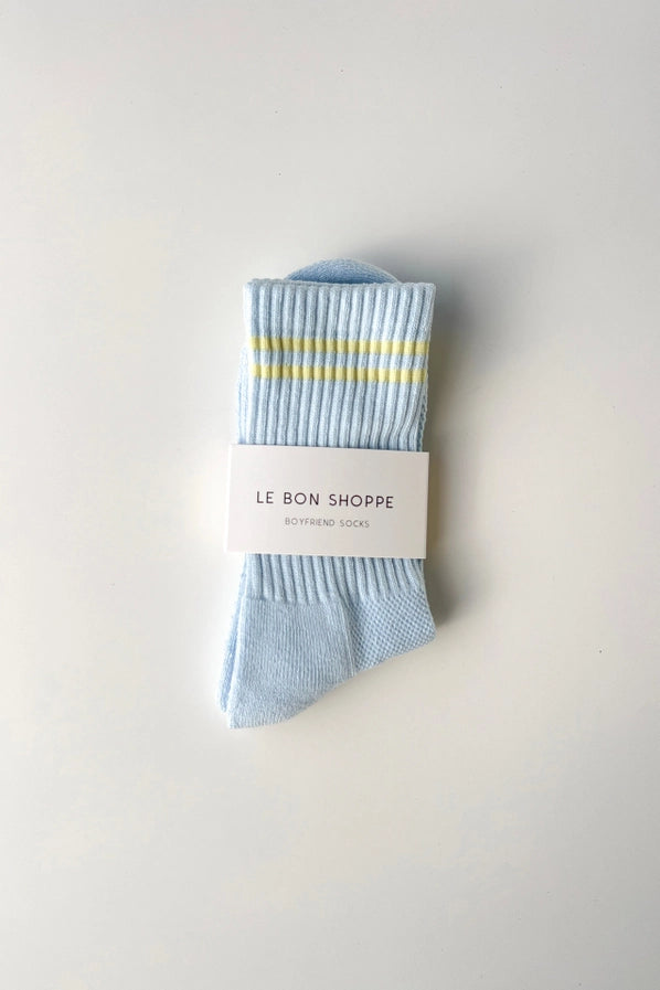 LE BON SHOPPE BOYFRIEND SOCKS - PASTEL SKY