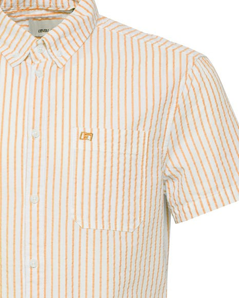 BLEND STRIPED BUTTON DOWN - PEACH