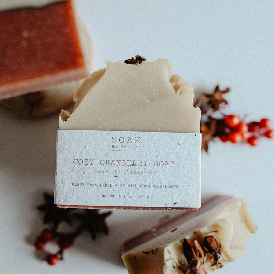 SOAK COZY CRANBERRY SOAP BAR