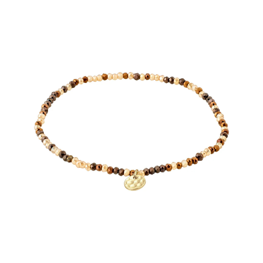 PILGRIM INDIE BRACELET - BROWN GOLD