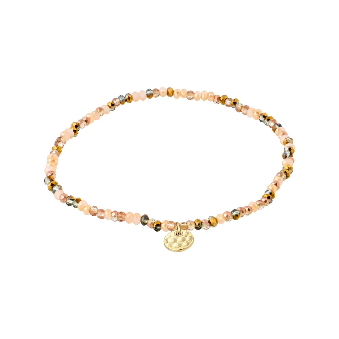 PILGRIM INDIE BRACELET - NUDE MULTI GOLD