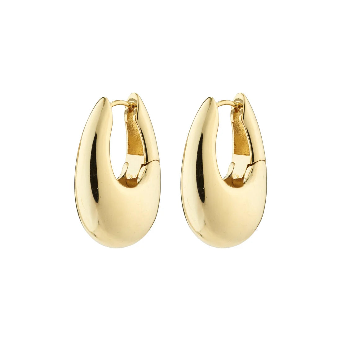 PILGRIM AUTUMN CHUNKY RETRO HOOPS - GOLD
