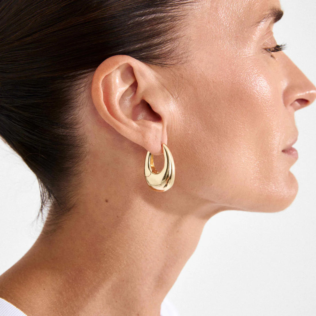 PILGRIM AUTUMN CHUNKY RETRO HOOPS - GOLD
