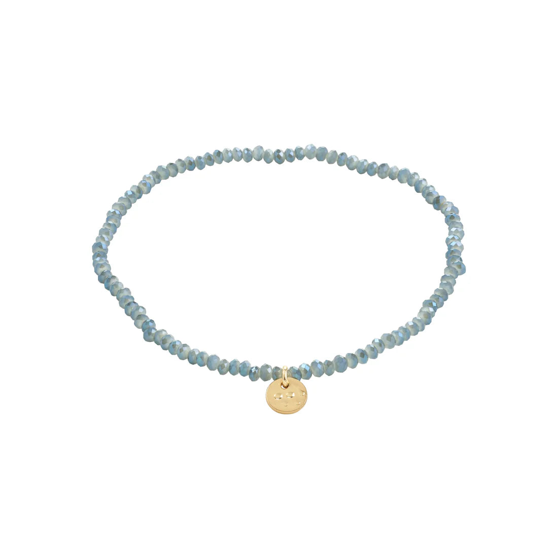 PILGRIM INDIE BRACELET - DUSTY BLUE GOLD