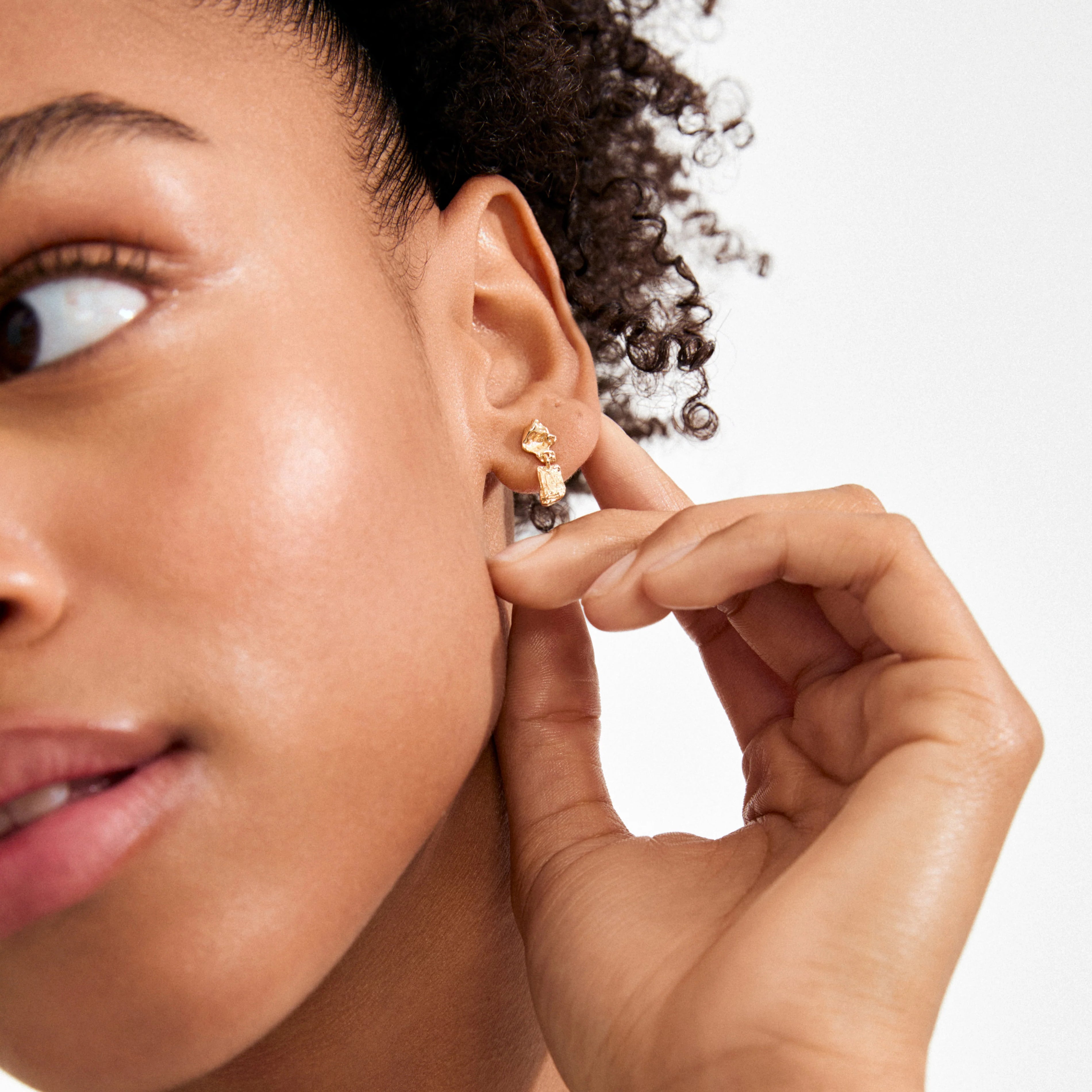 PILGRIM AMI DROP EARRINGS - GOLD