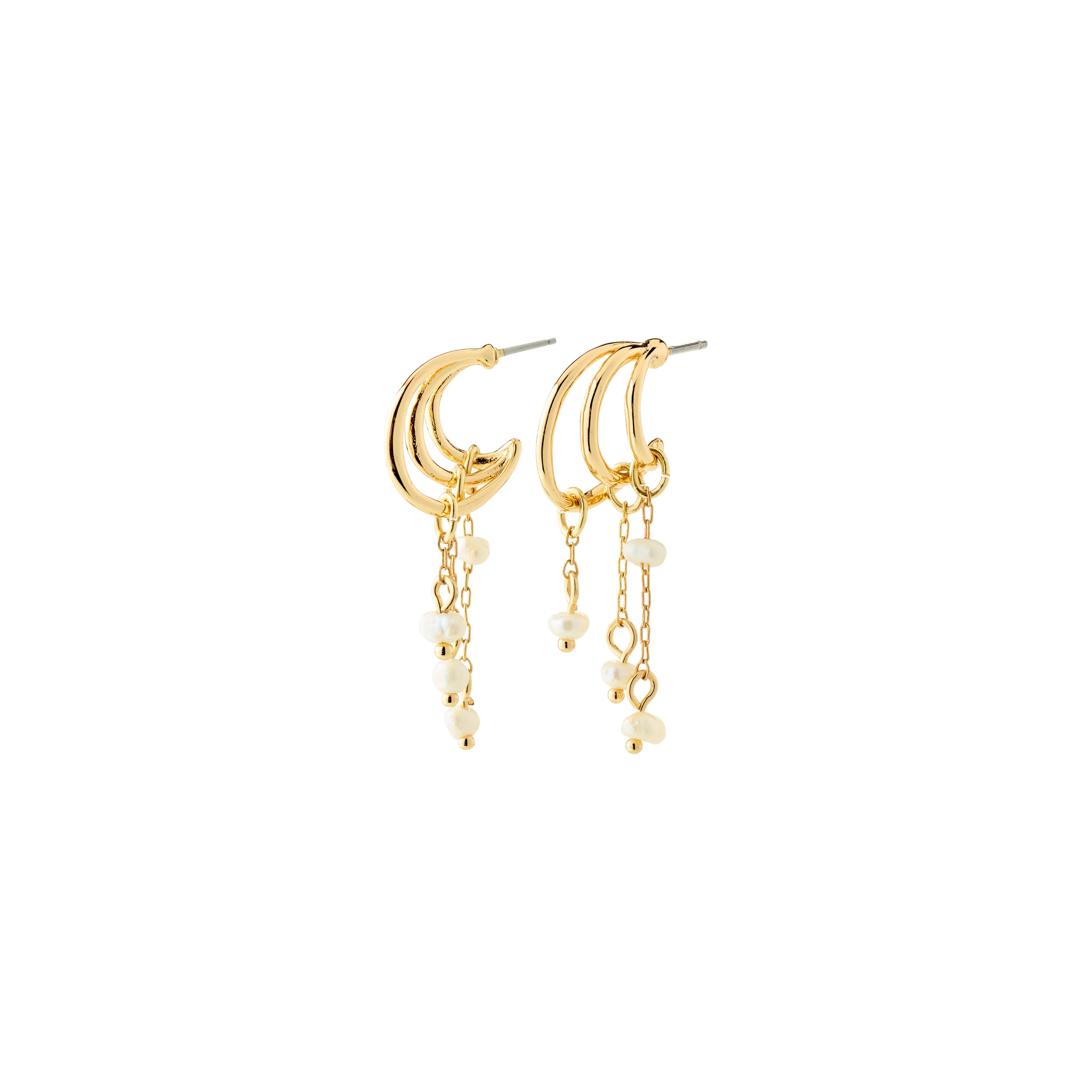 PILGRIM LUNITH EARRINGS - GOLD