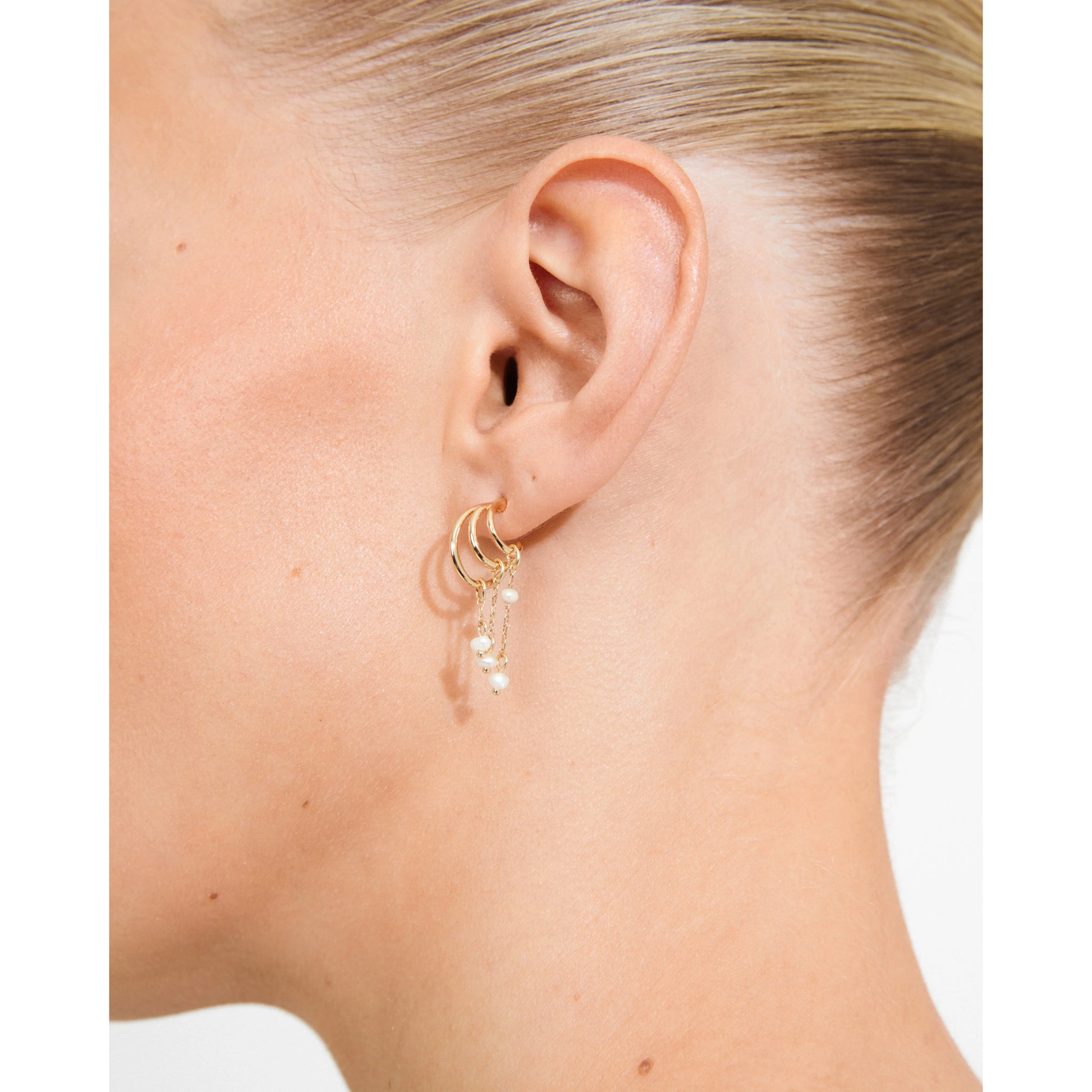 PILGRIM LUNITH EARRINGS - GOLD