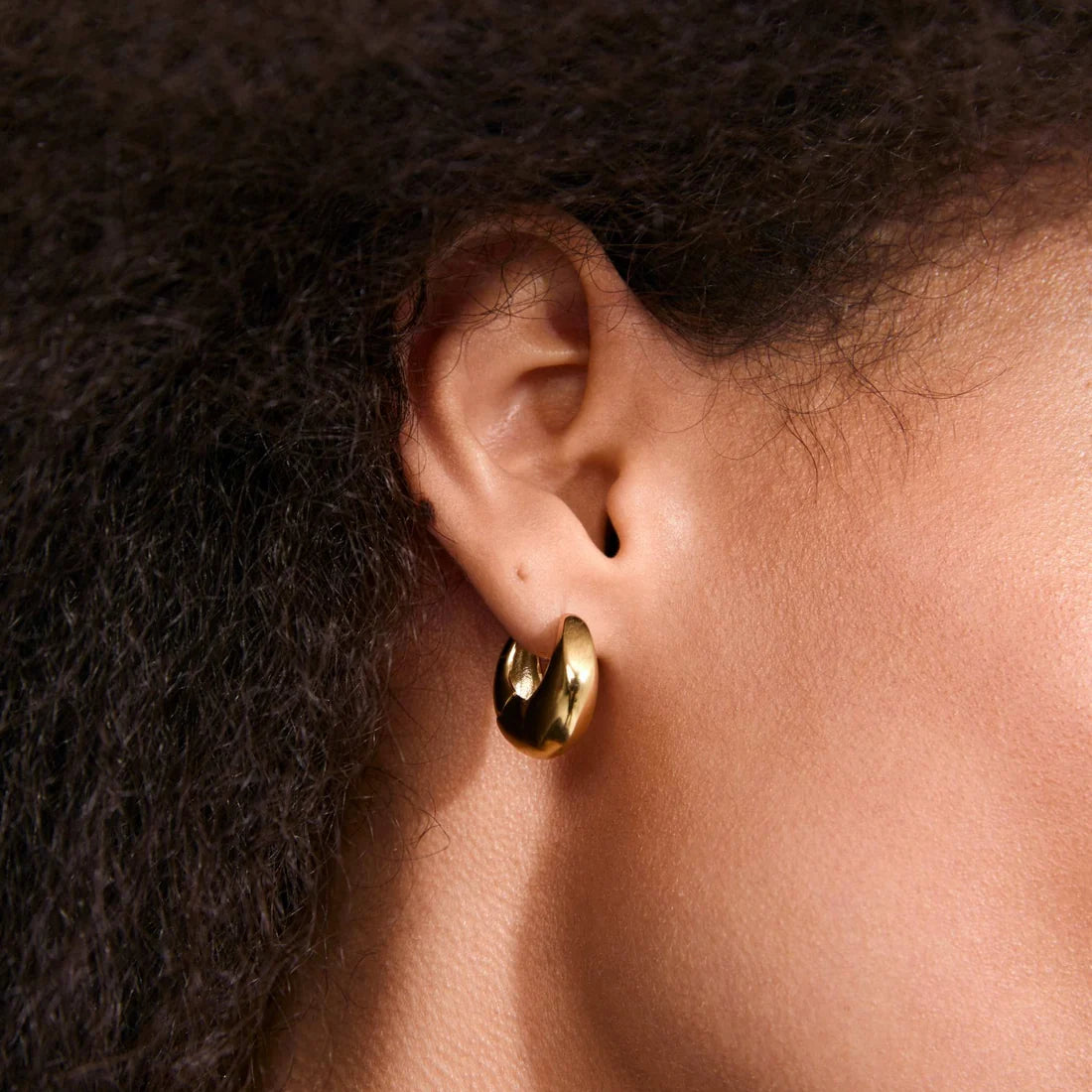 PILGRIM KAIROA CHUNKY EARRINGS - GOLD