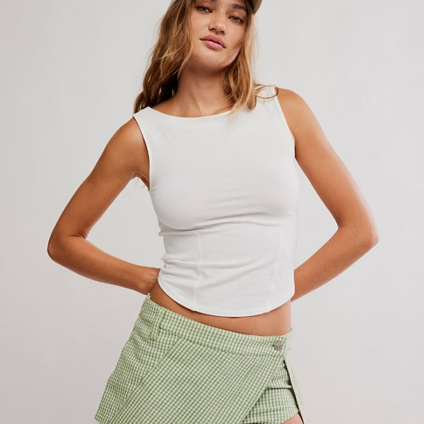 FREE PEOPLE ICONIC TANK - WHISPER WHITE