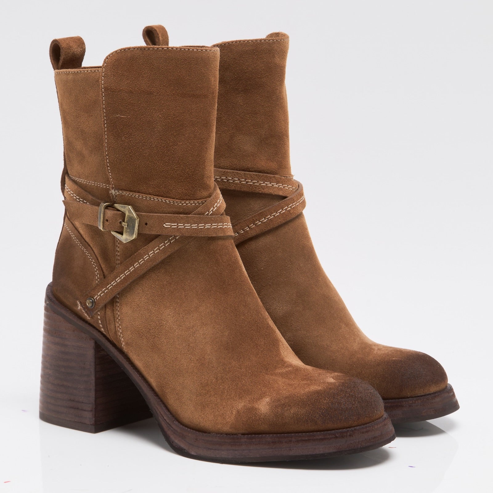 FREE PEOPLE LANDRY PLATFORM BOOT - FADED TOBACCO SUEDE