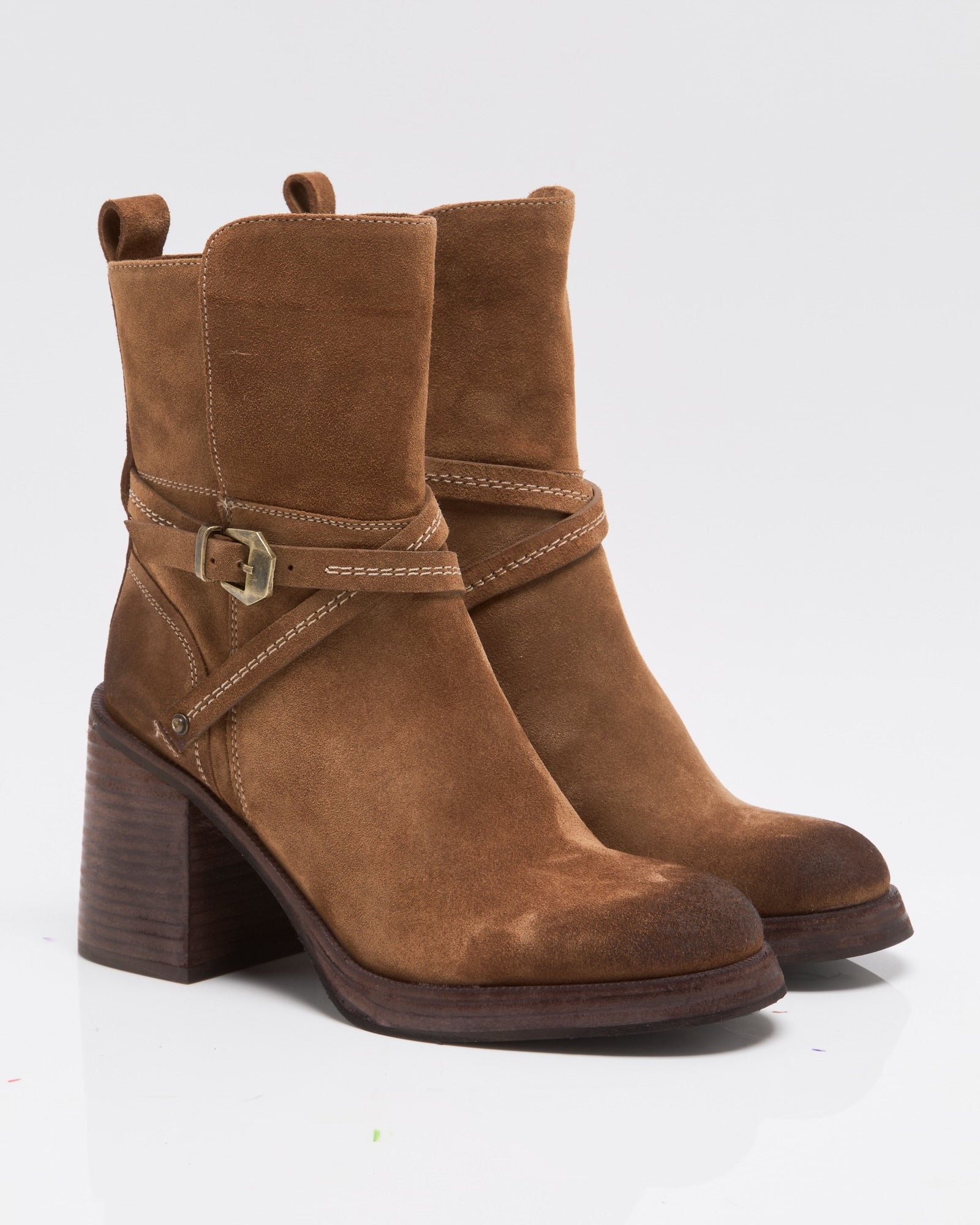 FREE PEOPLE LANDRY PLATFORM BOOT - FADED TOBACCO SUEDE