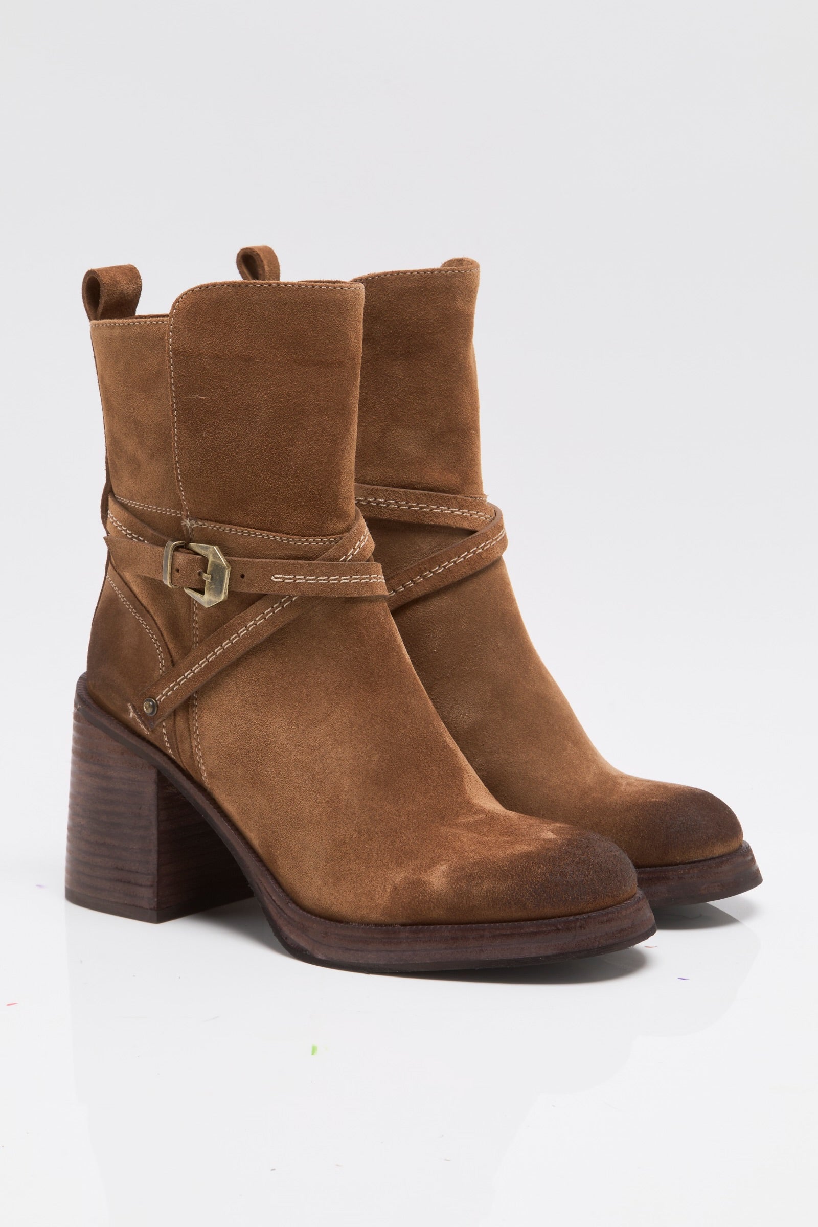 FREE PEOPLE LANDRY PLATFORM BOOT - FADED TOBACCO SUEDE