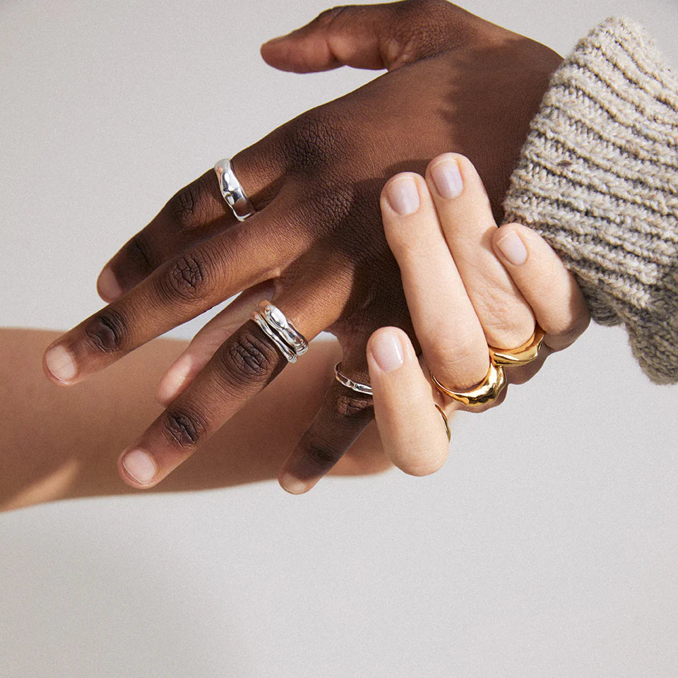 Pilgrim Stacking Rings PILGRIM ASHER RECYLED 4 IN 1 RINGS SET - SILVER – On Trend