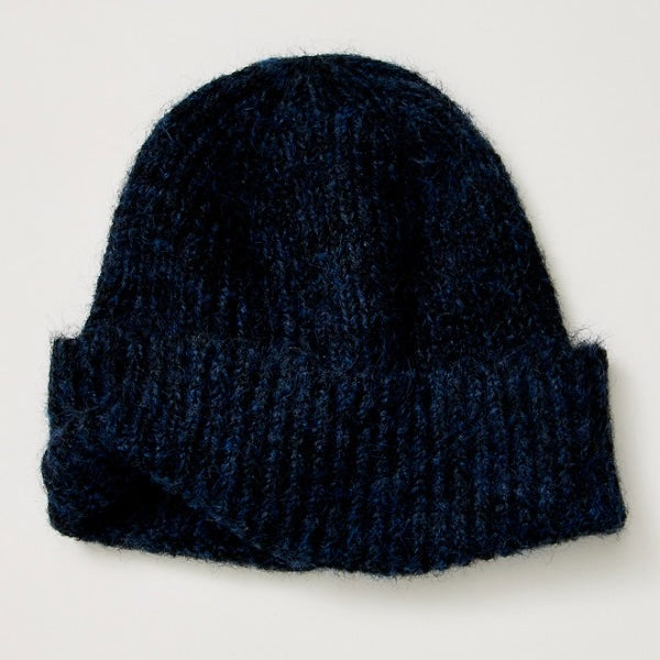 FREE PEOPLE FROSTLINE BEANIE - NAVY
