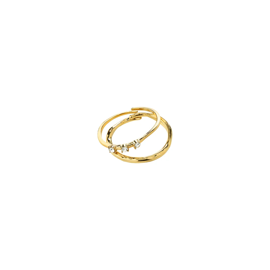 PILGRIM IVARIN 2 IN 1 RING SET - GOLD