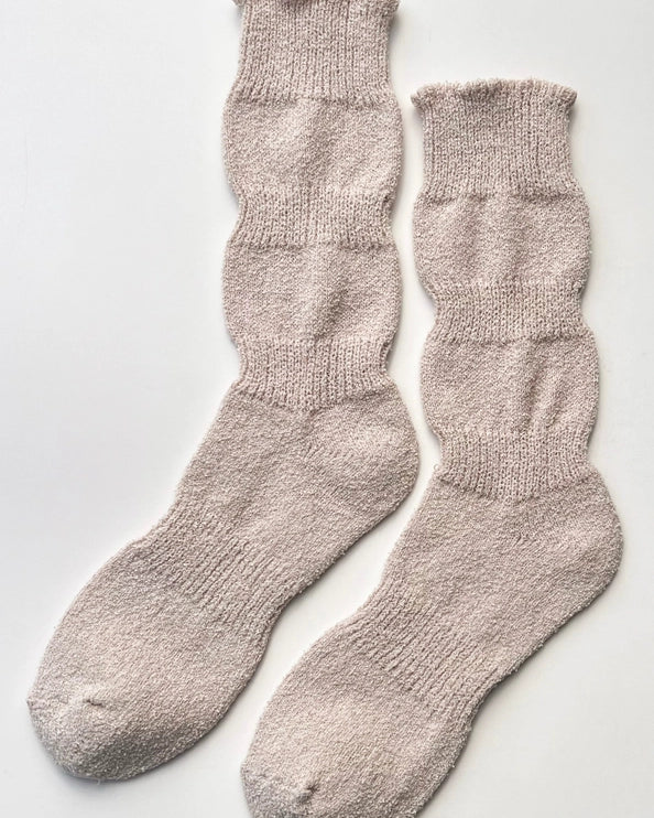 LE BON SHOPPE AIRY PUFFIN SOCKS - WHOLE WHEAT