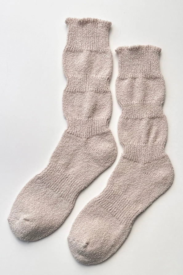 LE BON SHOPPE AIRY PUFFIN SOCKS - WHOLE WHEAT