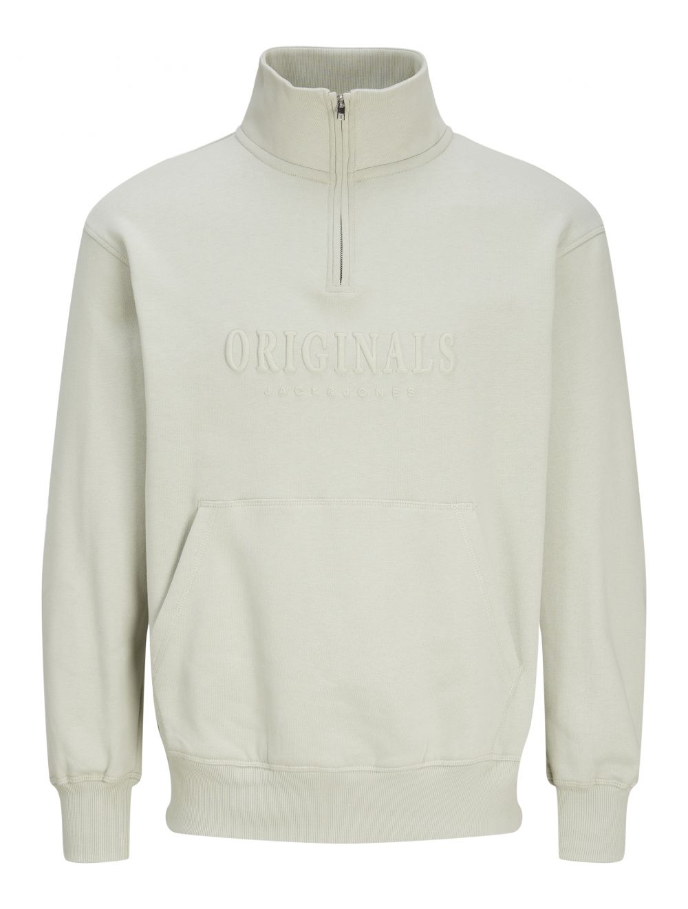 FREDERIKSBERG QUARTER ZIP SWEATSHIRT - MINERAL GRAY