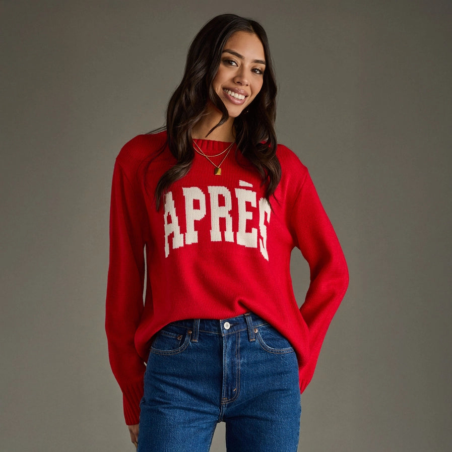 APRES KNIT SWEATER - RED