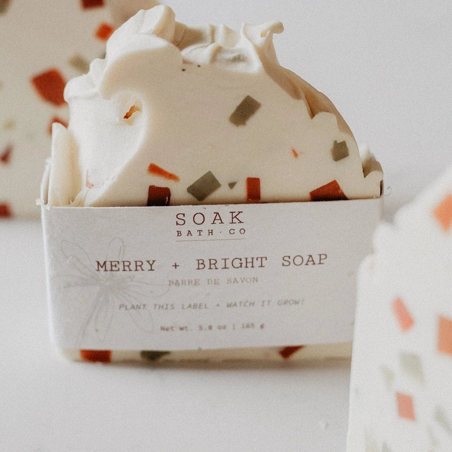 SOAK MERRY + BRIGHT SOAP BAR