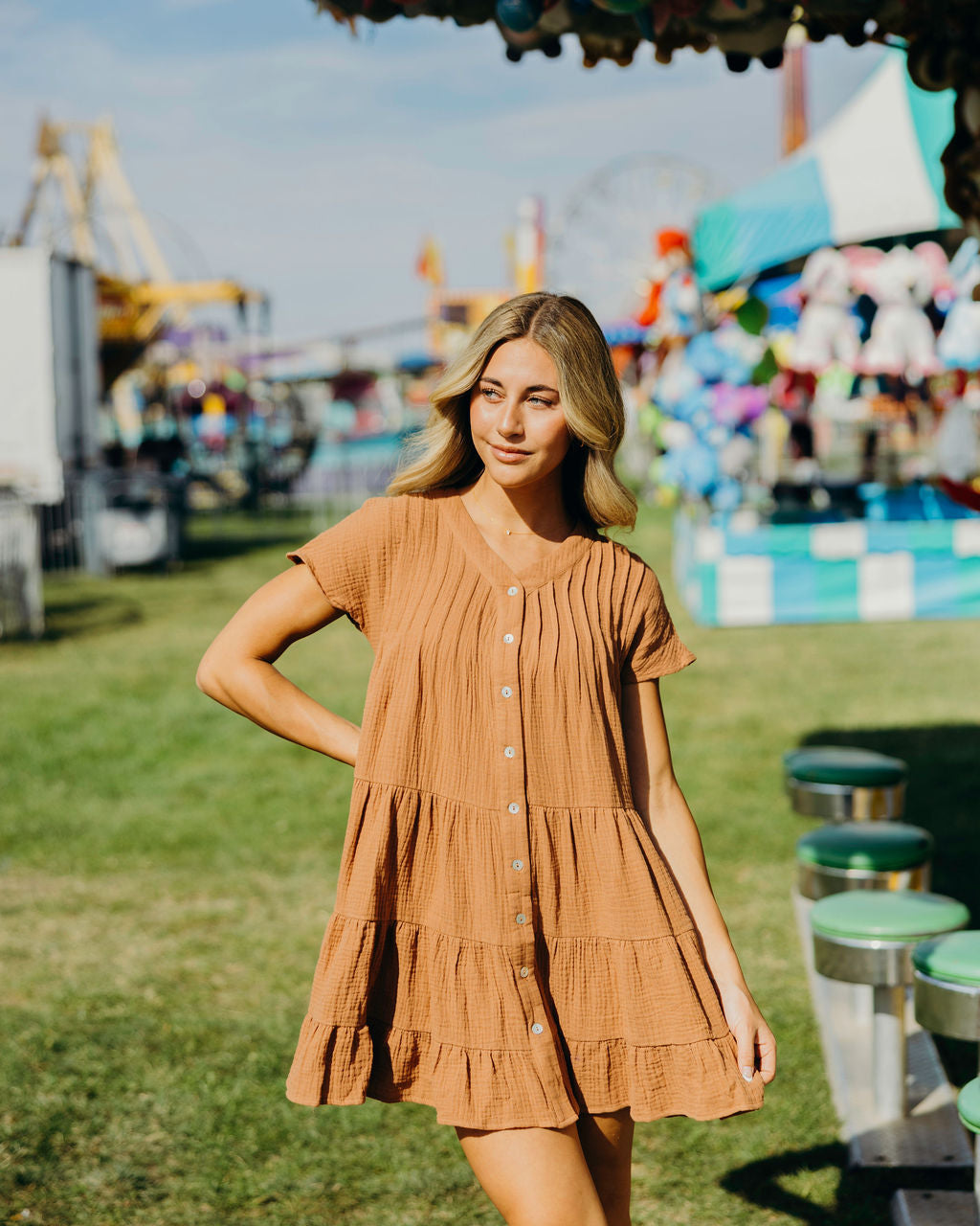 THE JUDE DRESS - TOASTED MARSHMALLOW