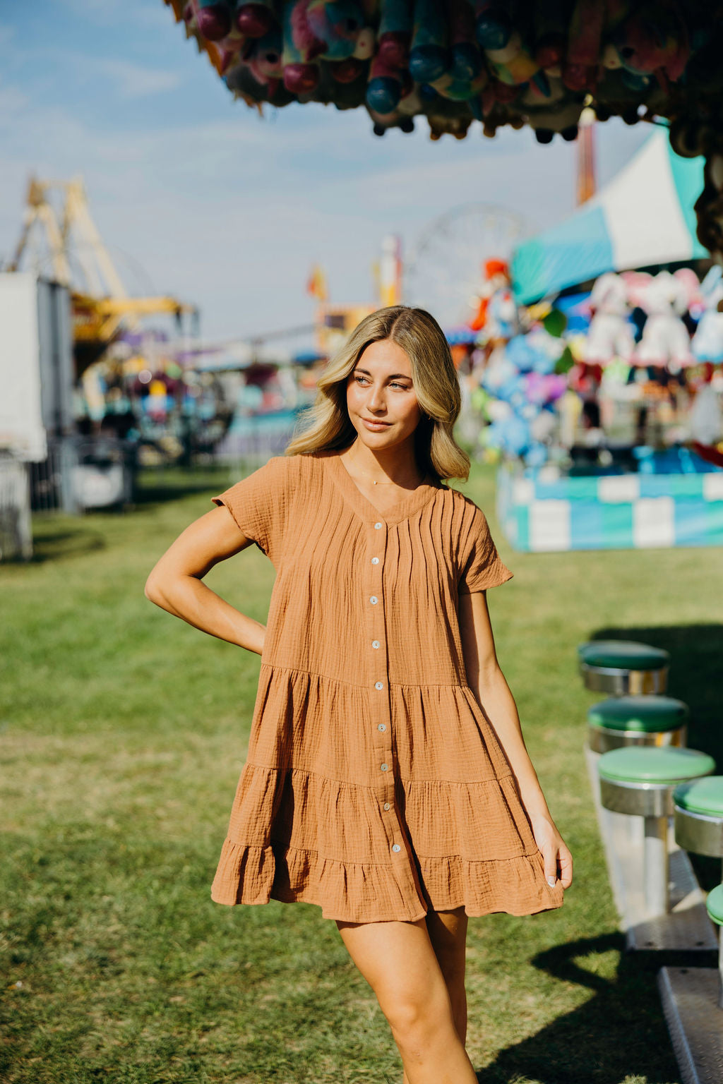 *PRE ORDER* THE JUDE DRESS - TOASTED MARSHMALLOW