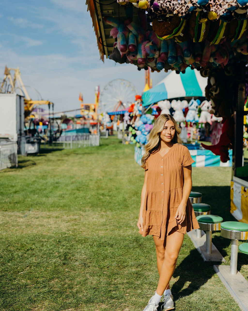 THE JUDE DRESS - TOASTED MARSHMALLOW