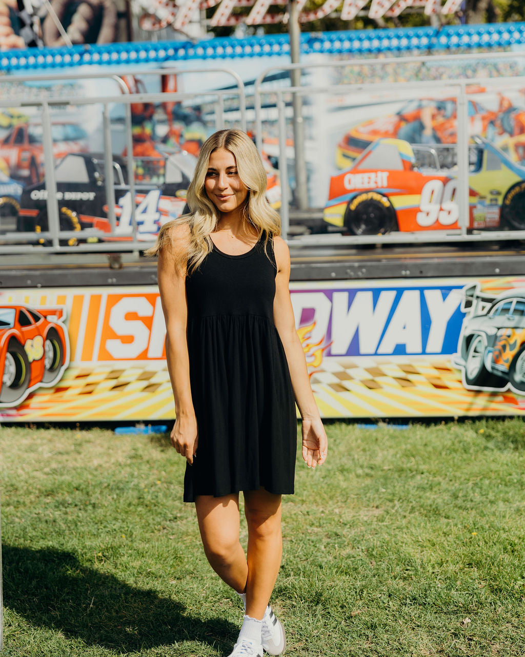 THE MARKELL TANK DRESS - BLACK