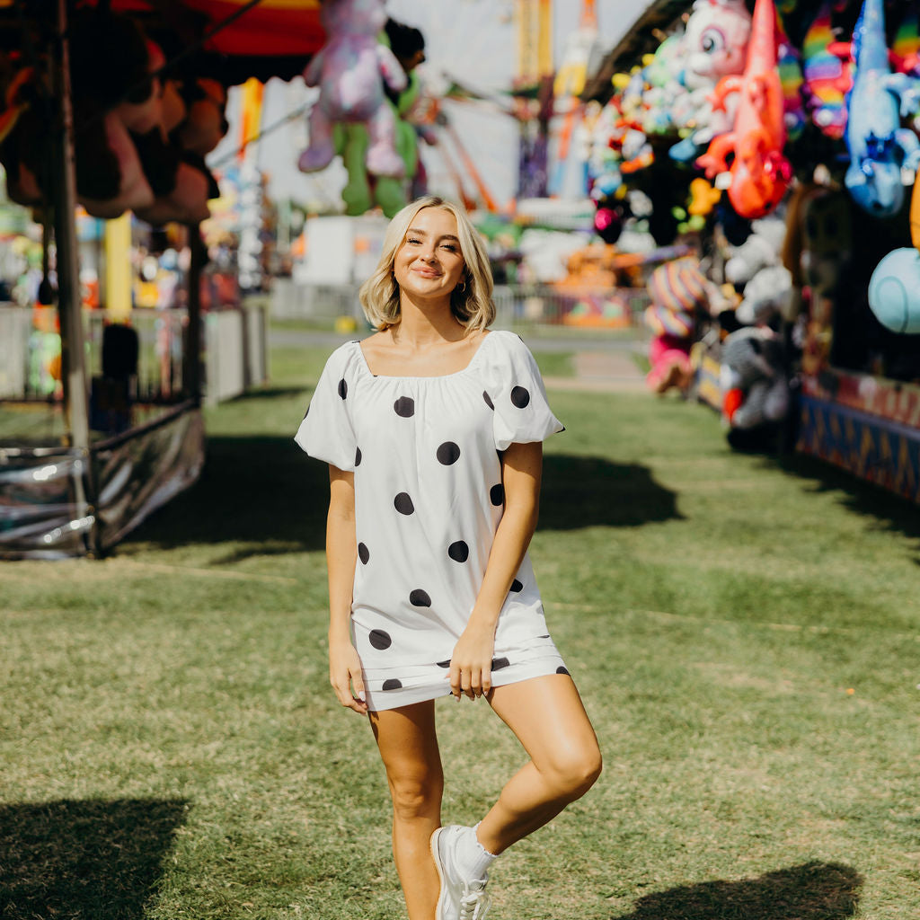 THE WRENLEY PRINTED DRESS - MOD DOT