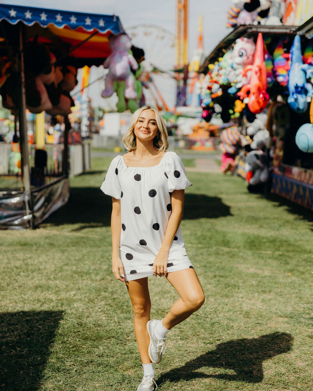 THE WRENLEY PRINTED DRESS - MOD DOT