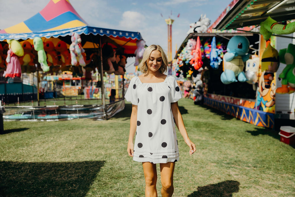 THE WRENLEY PRINTED DRESS - MOD DOT