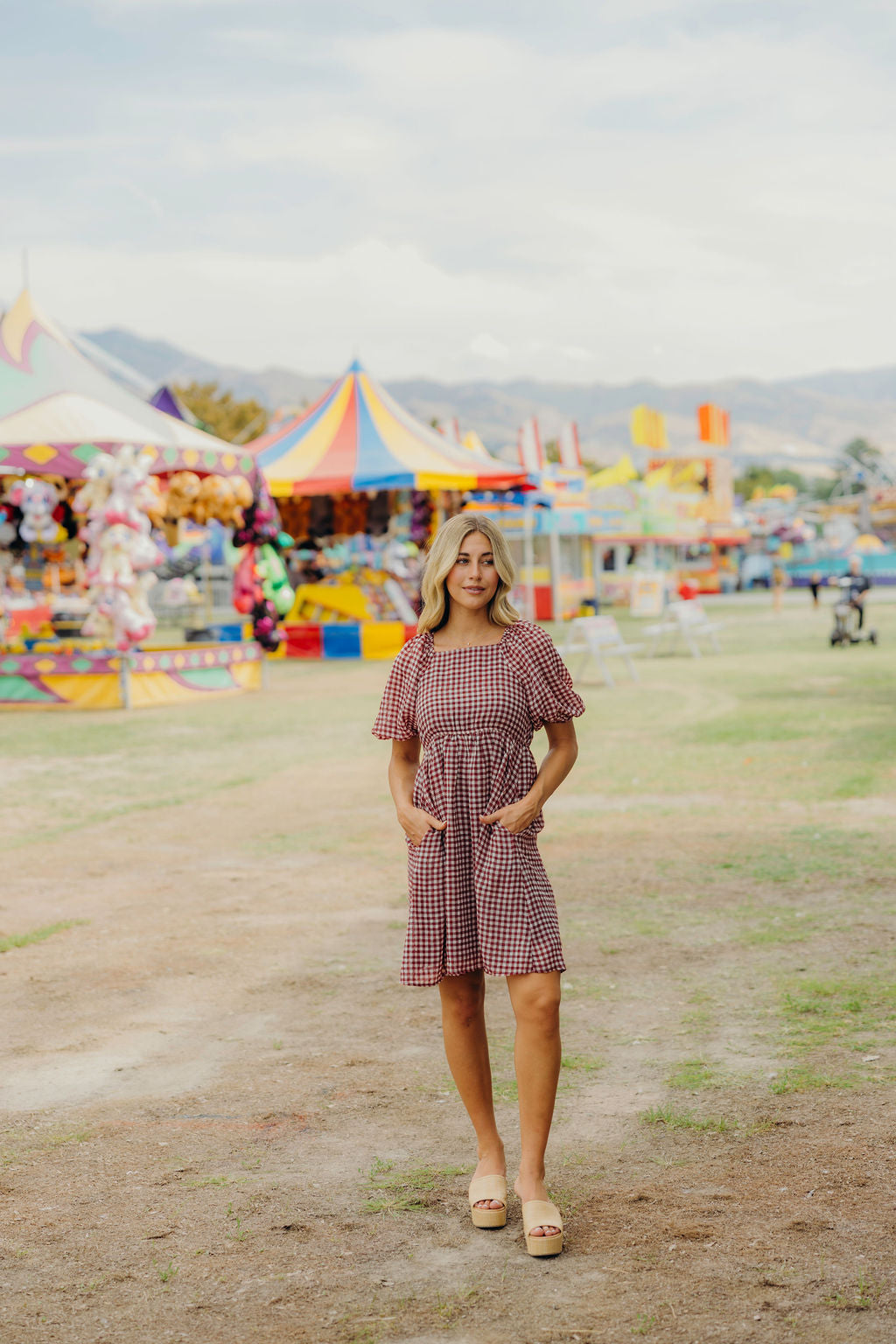 * PRE ORDER * HAYES PRINTED DRESS - BARN CHECK