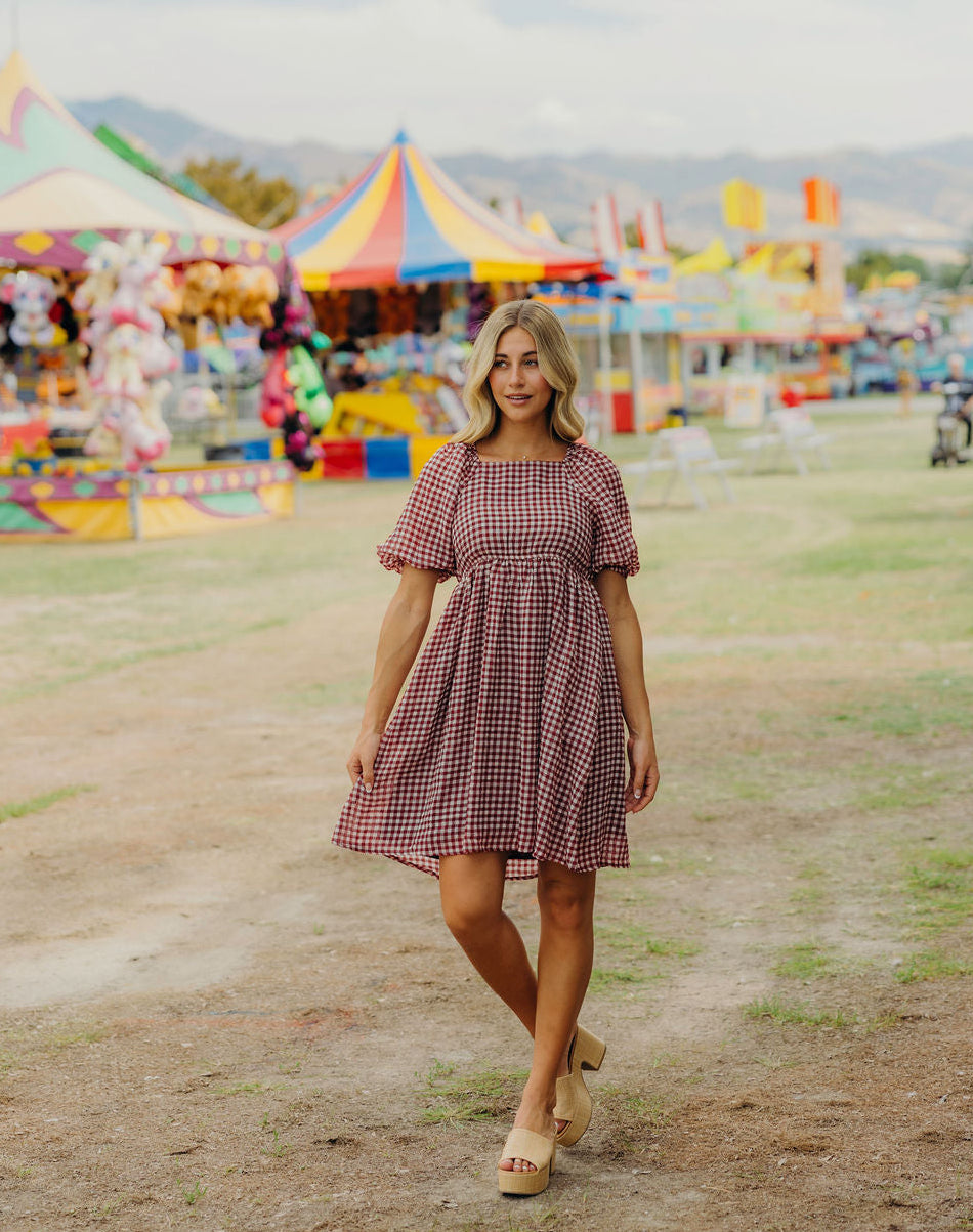 * PRE ORDER * HAYES PRINTED DRESS - BARN CHECK