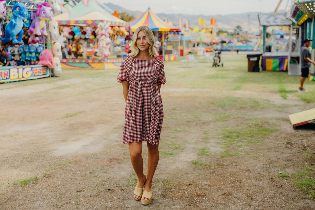 * PRE ORDER * HAYES PRINTED DRESS - BARN CHECK