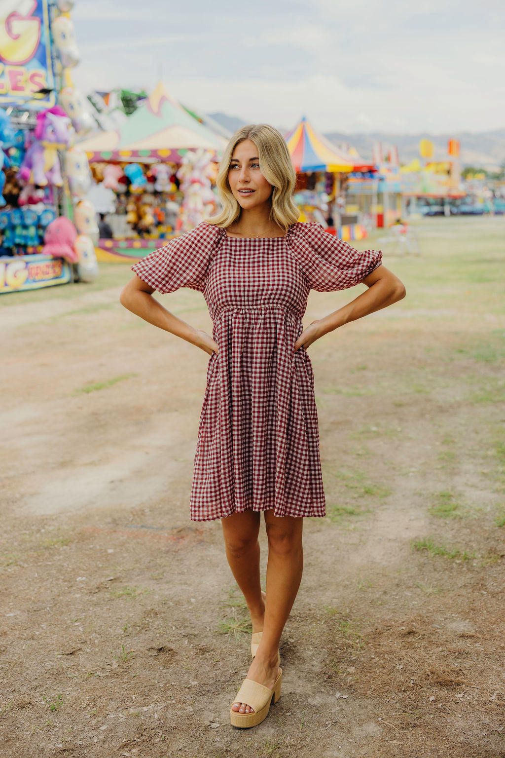 * PRE ORDER * HAYES PRINTED DRESS - BARN CHECK